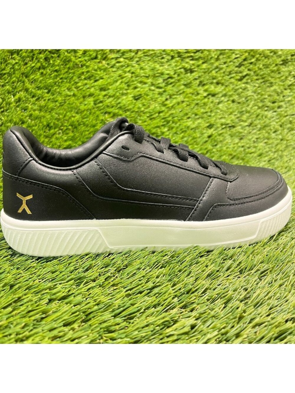 Flux Adapt Leather Trainer Black Womens Size 8.5 Mens 7 Athletic Shoes Sneakers